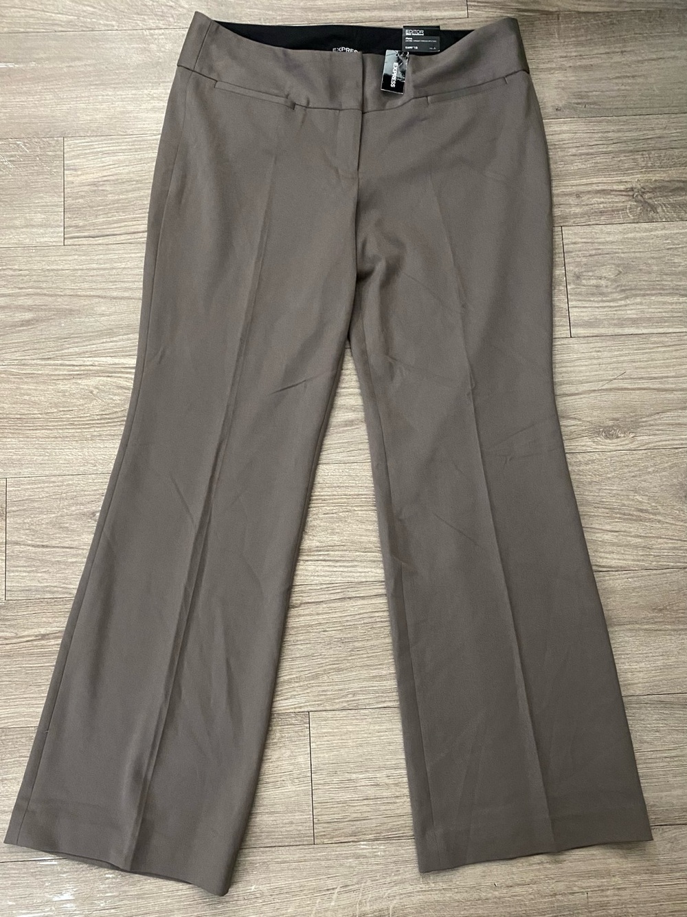 Express Women's Boot-Cut Pants in Taupe